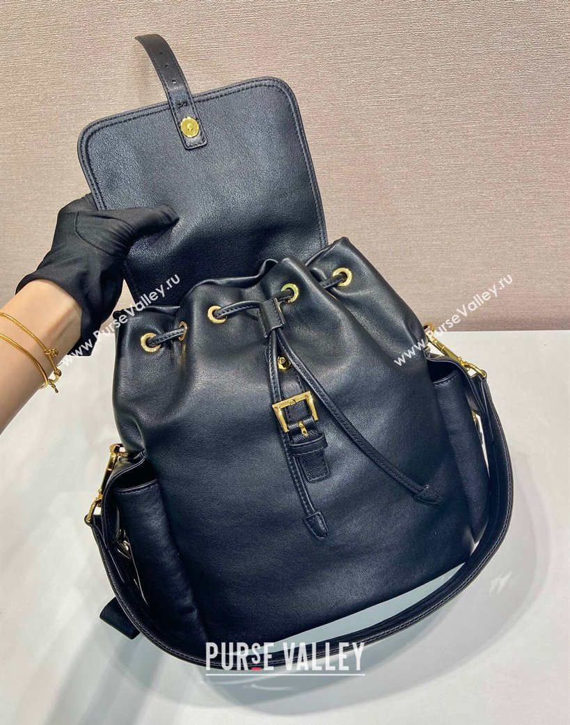 Prada Explore medium nappa leather backpack bag Black 2025 1BZ080 (YZ-250927069)