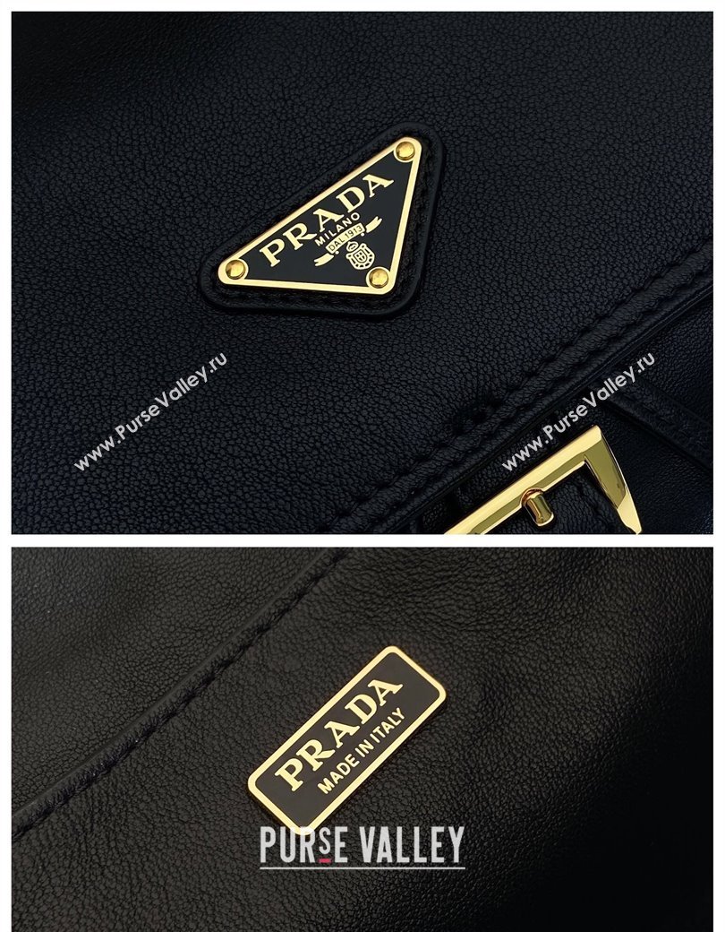 Prada Explore medium nappa leather backpack bag Black 2025 1BZ080 (YZ-250927069)