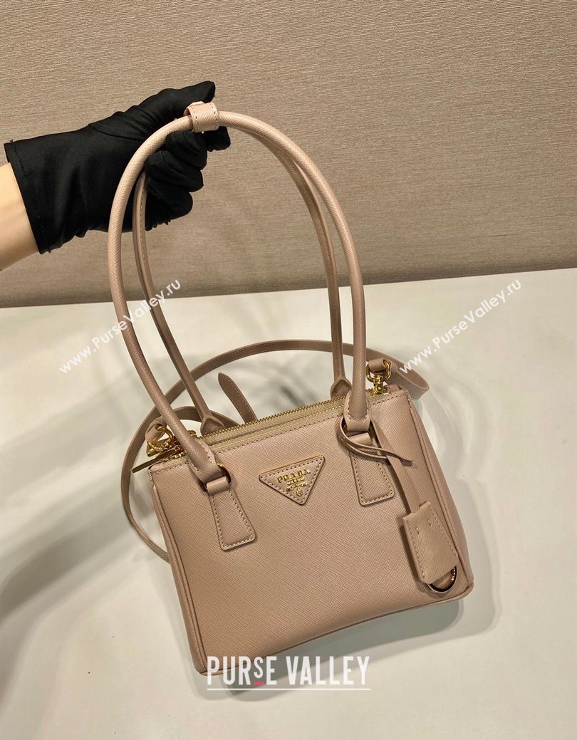 Prada Galleria Saffiano leather mini-bag Powder Pink 2025 1BA906 (YZ-250929002)