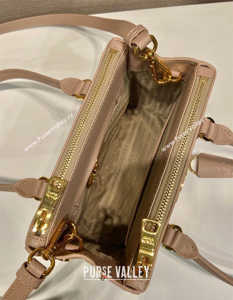 Prada Galleria Saffiano leather mini-bag Powder Pink 2025 1BA906 (YZ-250929002)