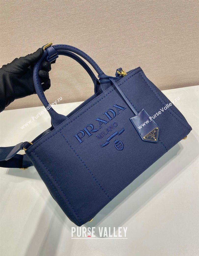 Prada Jardiniere large canvas handbag Baltic Blue 2025 1BG554 (YZ-250929004)