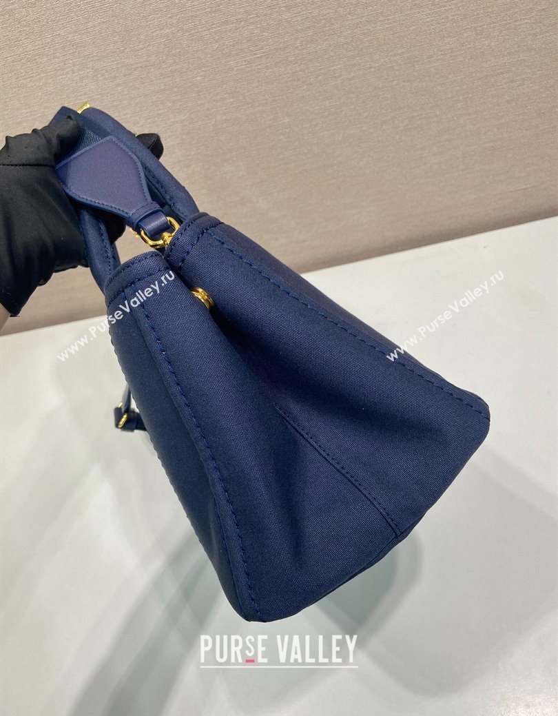 Prada Jardiniere large canvas handbag Baltic Blue 2025 1BG554 (YZ-250929004)