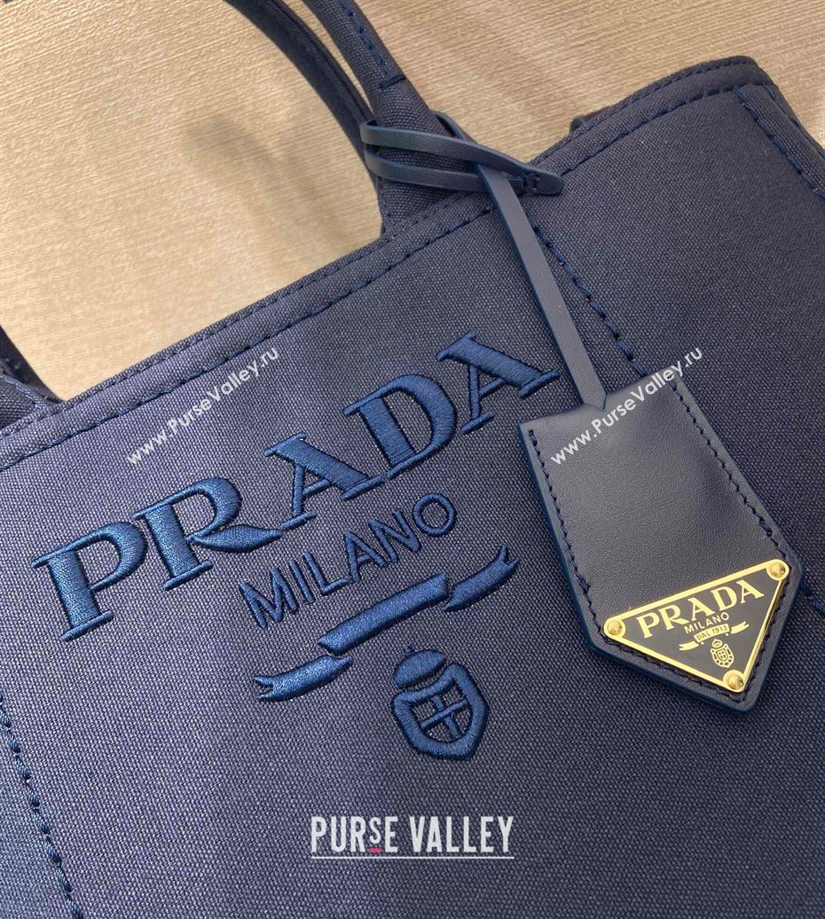 Prada Jardiniere large canvas handbag Baltic Blue 2025 1BG554 (YZ-250929004)