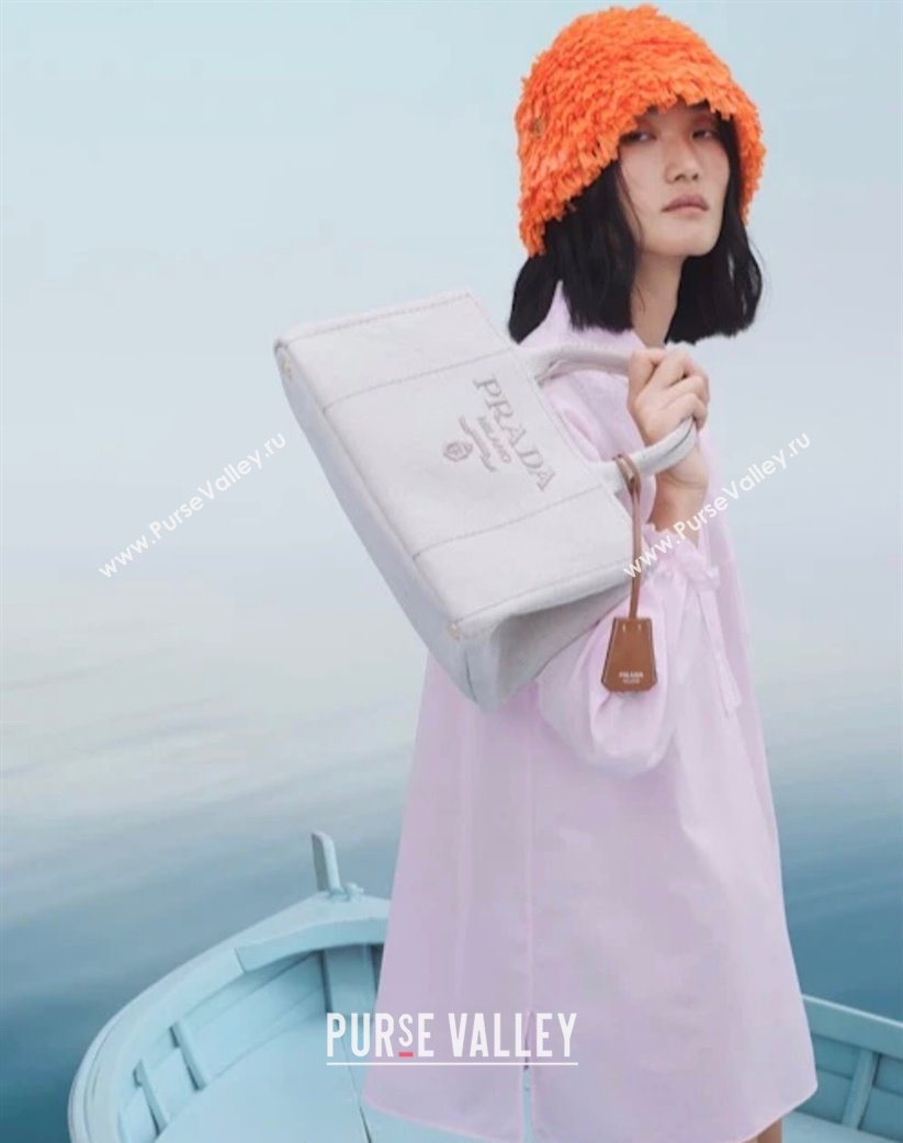 Prada Jardiniere large canvas handbag Black 2025 1BG554 (YZ-250929005)