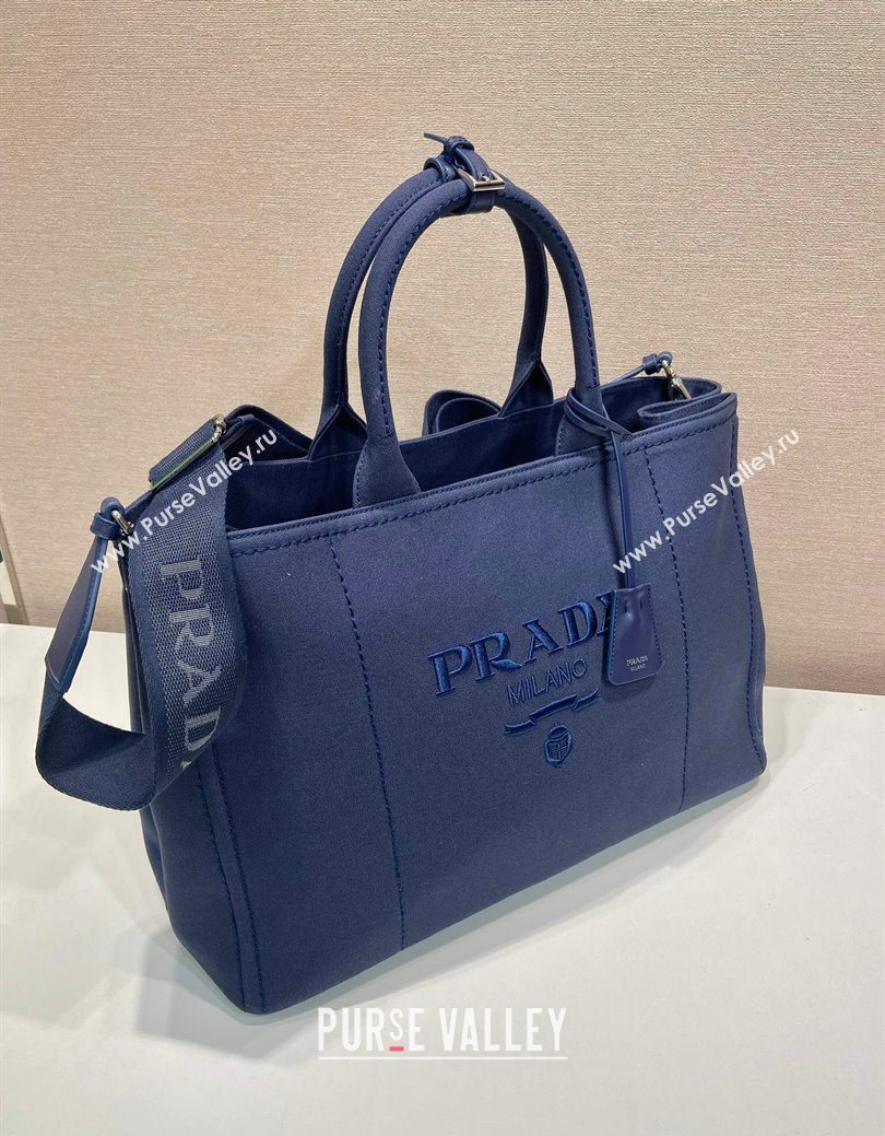 Prada Mens Jardiniere extra-large cotton canvas tote bag Baltic Blue 2025 2VG131 (YZ-250929006)