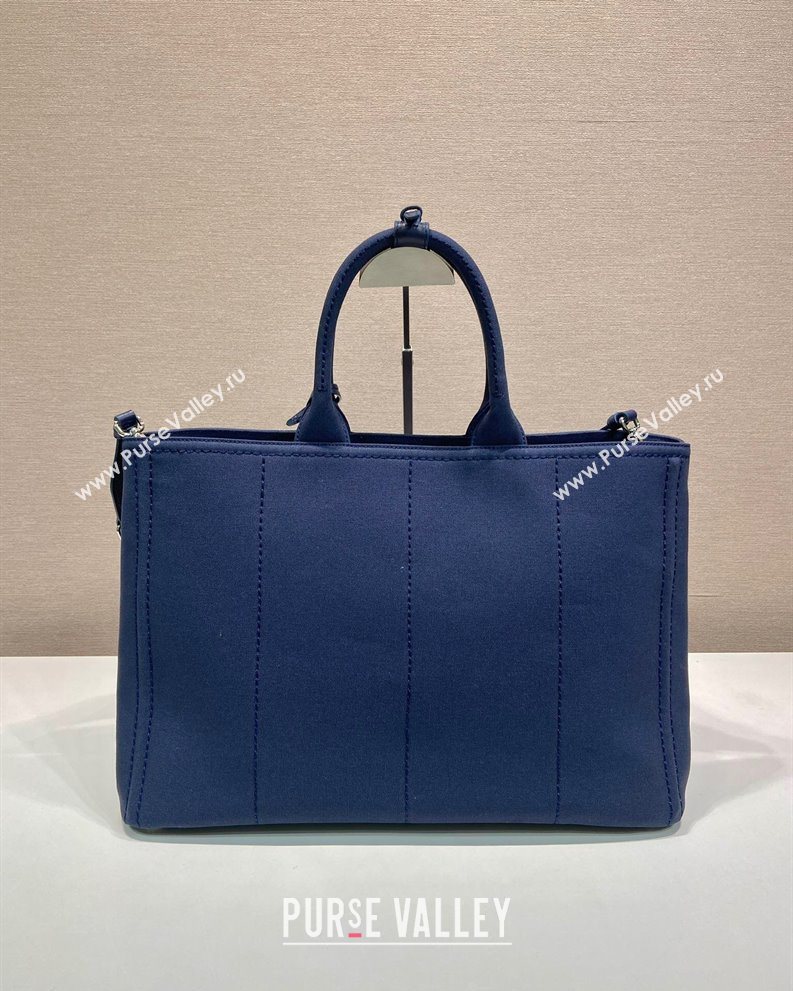 Prada Mens Jardiniere extra-large cotton canvas tote bag Baltic Blue 2025 2VG131 (YZ-250929006)