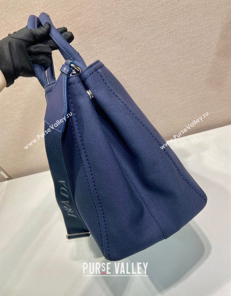 Prada Mens Jardiniere extra-large cotton canvas tote bag Baltic Blue 2025 2VG131 (YZ-250929006)