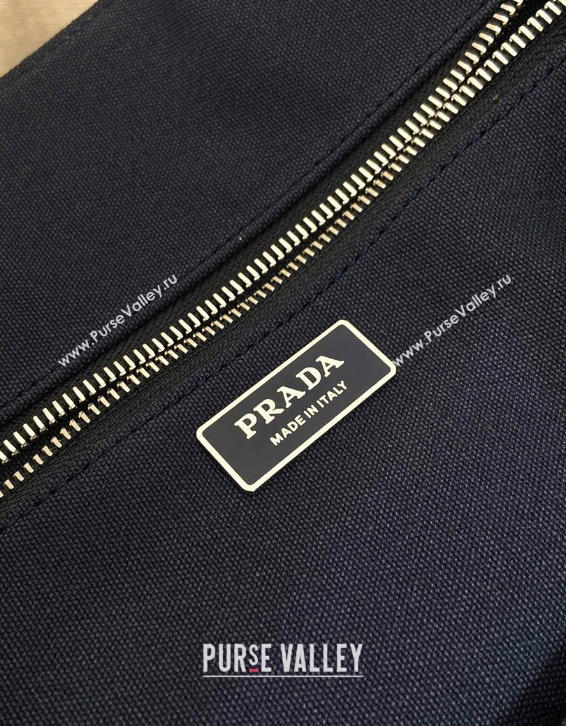 Prada Mens Jardiniere extra-large cotton canvas tote bag Baltic Blue 2025 2VG131 (YZ-250929006)