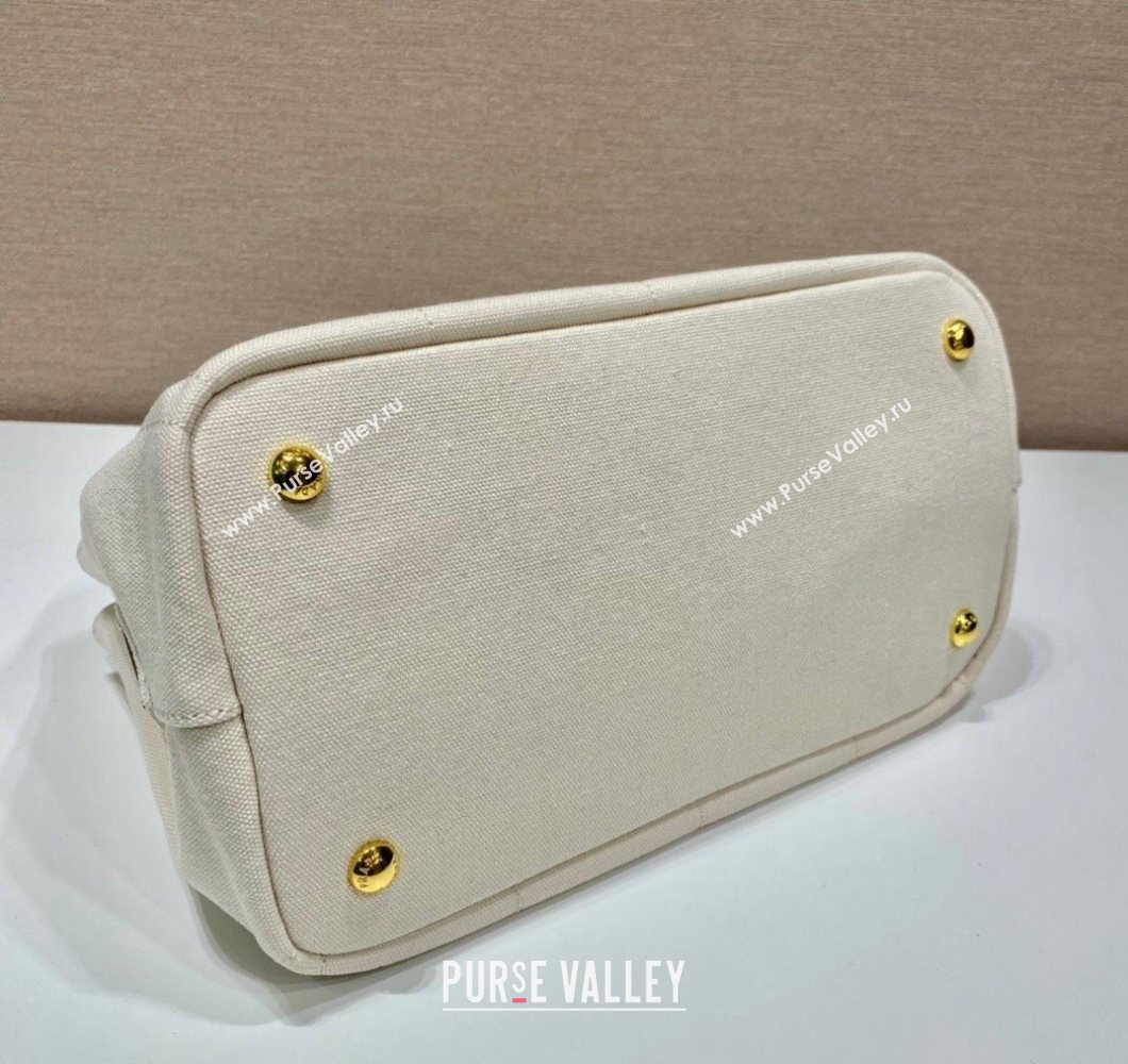 Prada Printed Fabric Tote Bag White 2025 1BG439 (YZ-250929010)