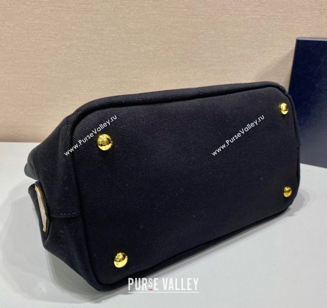 Prada Printed Fabric Tote Bag Black 2025 1BG439 (YZ-250929011)