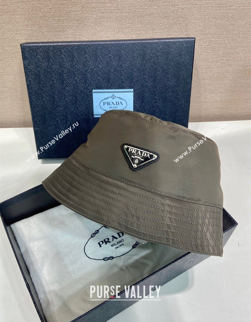 Prada Nylon Bucket Hat Grey 2025 0929 (YZ-250929025)