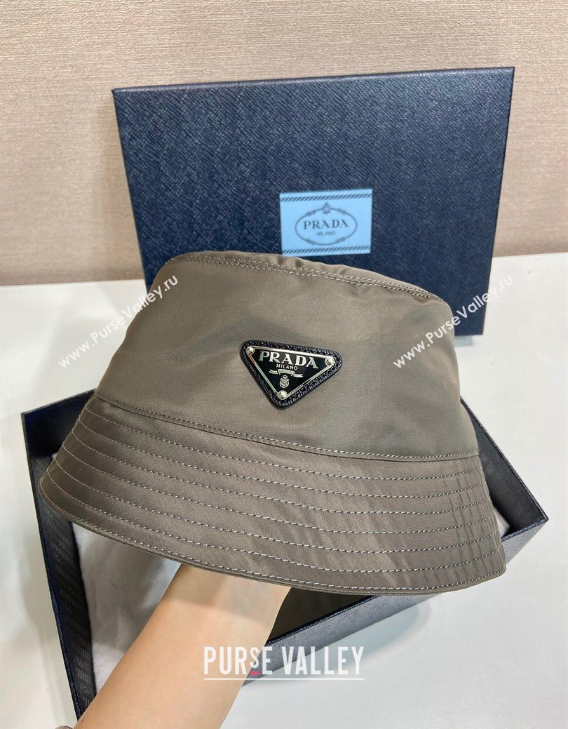 Prada Nylon Bucket Hat Grey 2025 0929 (YZ-250929025)