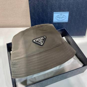 Prada Nylon Bucket Hat Grey 2025 0929 (YZ-250929025)