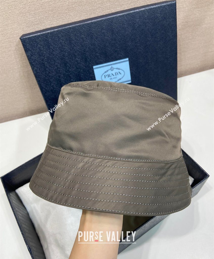 Prada Nylon Bucket Hat Grey 2025 0929 (YZ-250929025)