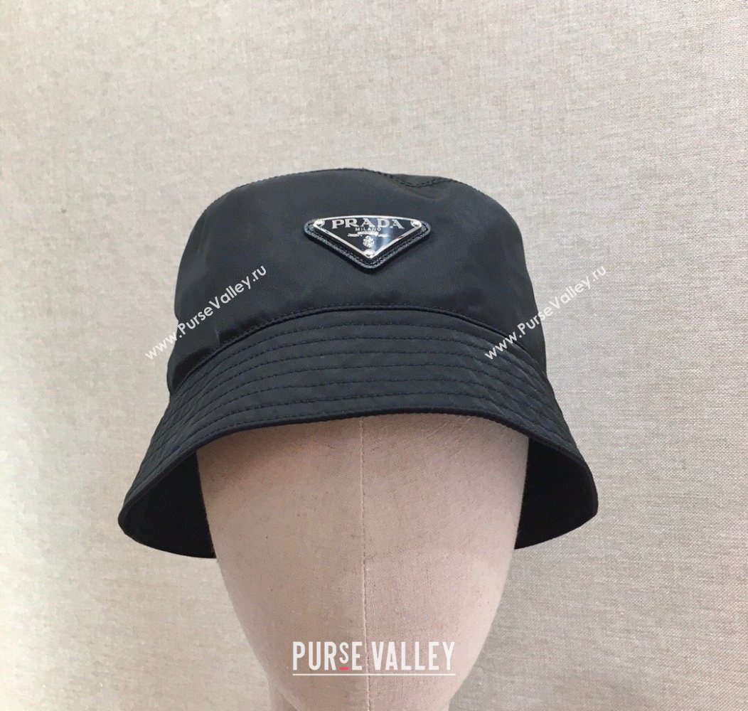 Prada Nylon Bucket Hat Black 2025 0929 (YZ-250929027)