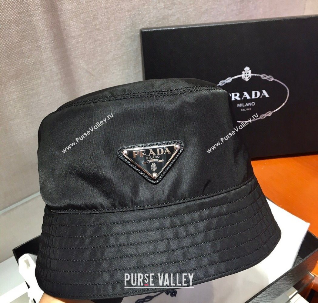 Prada Nylon Bucket Hat Black 2025 0929 (YZ-250929027)
