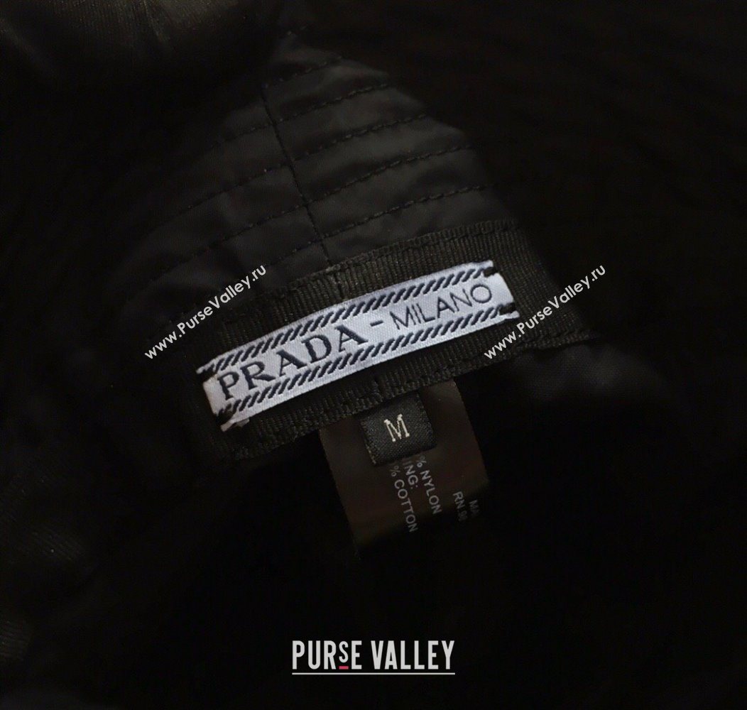 Prada Nylon Bucket Hat Black 2025 0929 (YZ-250929027)