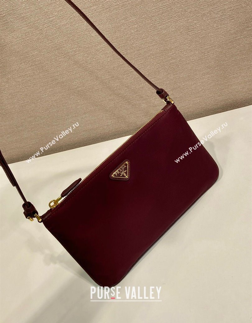 Prada Re-Nylon Pouch Mini Bag Burgundy 2024 1NE545 (YZ-250929029)