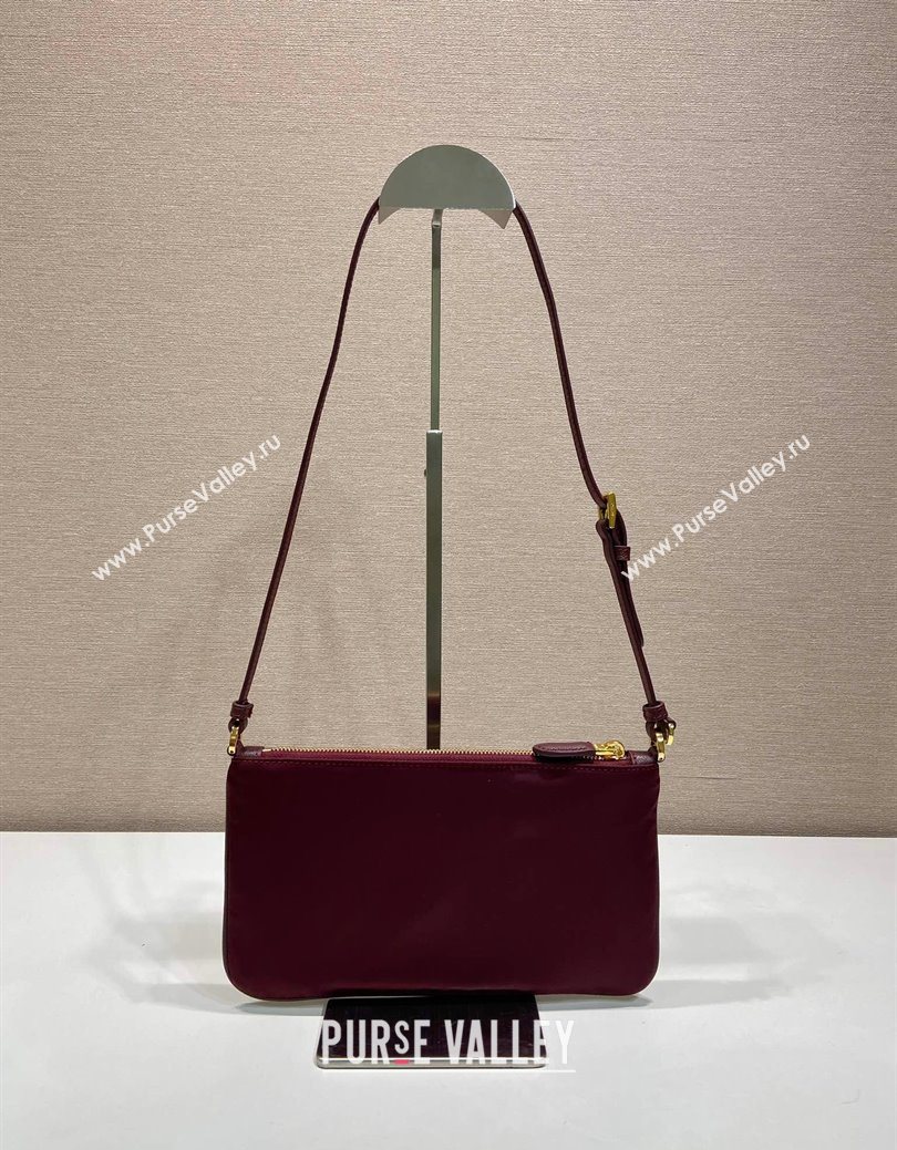 Prada Re-Nylon Pouch Mini Bag Burgundy 2024 1NE545 (YZ-250929029)