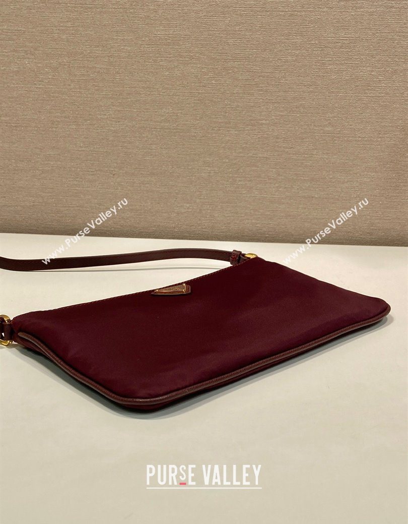 Prada Re-Nylon Pouch Mini Bag Burgundy 2024 1NE545 (YZ-250929029)