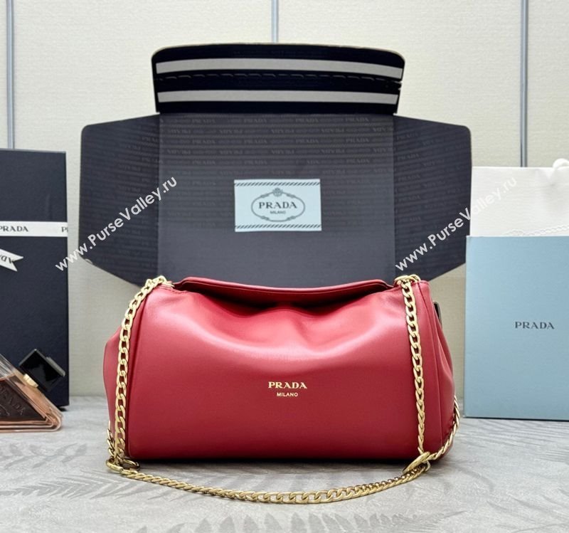 Prada Tumulte small nappa leather bag Red 2025 1BD395 (YZ-250927065)