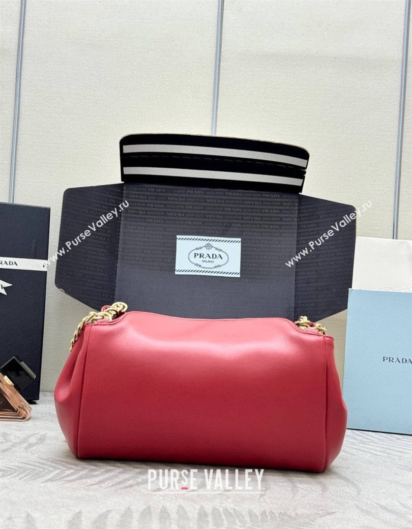 Prada Tumulte small nappa leather bag Red 2025 1BD395 (YZ-250927065)