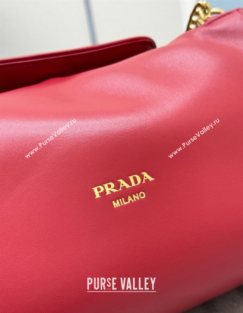 Prada Tumulte small nappa leather bag Red 2025 1BD395 (YZ-250927065)