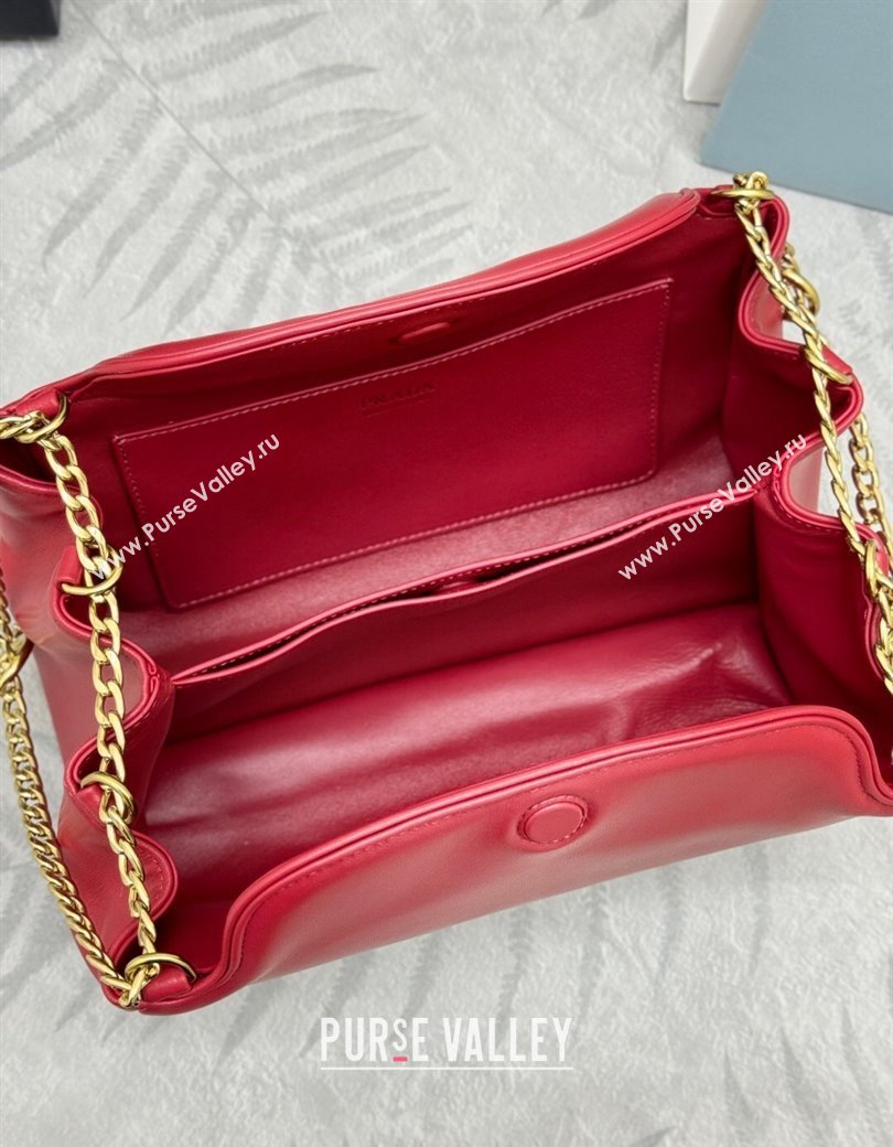Prada Tumulte small nappa leather bag Red 2025 1BD395 (YZ-250927065)