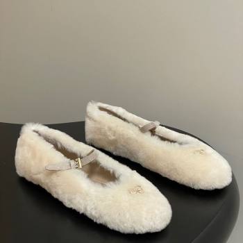 Prada Shearling ballerinas flat White 2025 1F159O (MD-251027099)
