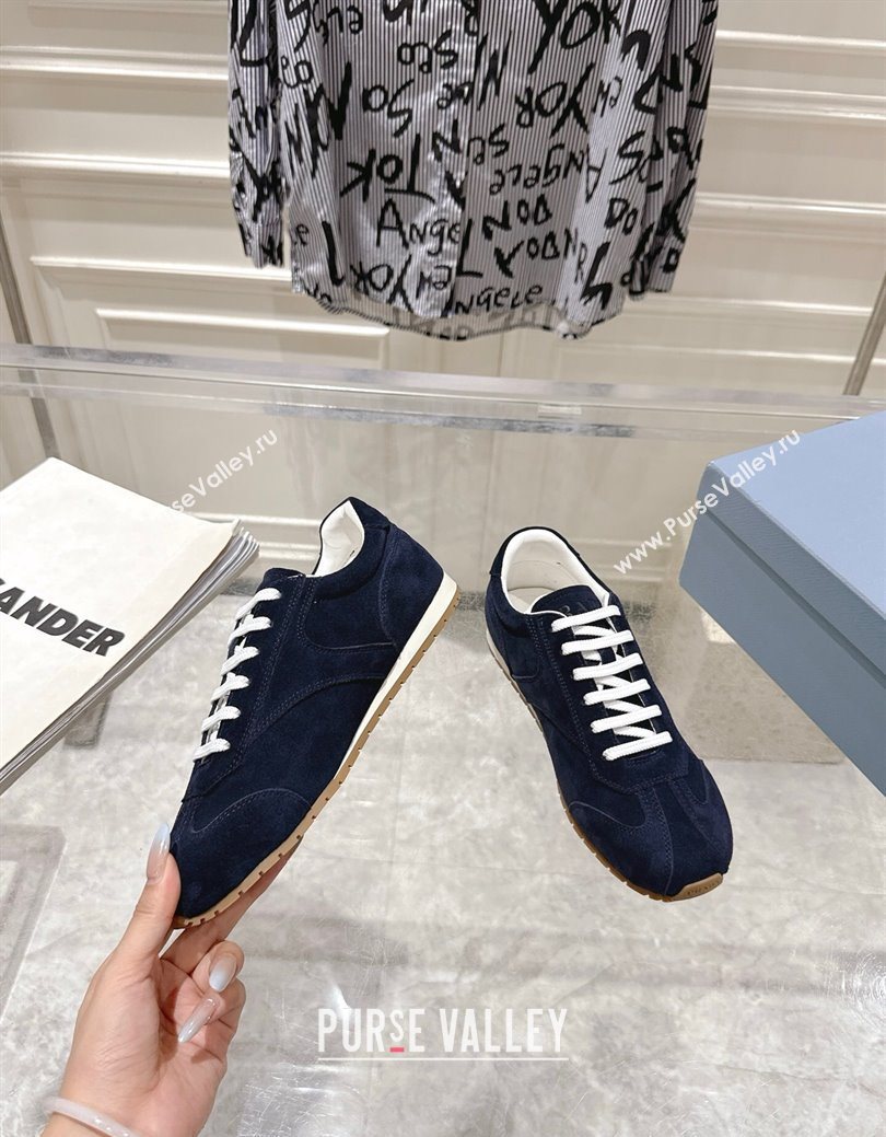 Prada Suede Sneakers Blue 2025 1E152O (MD-251027109)