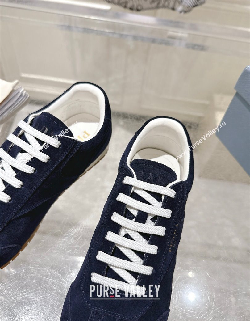 Prada Suede Sneakers Blue 2025 1E152O (MD-251027109)