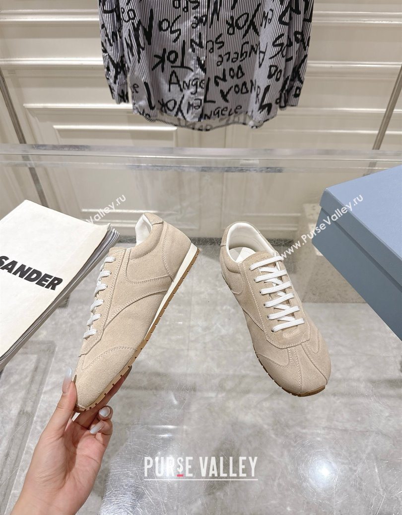 Prada Suede Sneakers Pumice Stone Beige 2025 1E152O (MD-251027110)