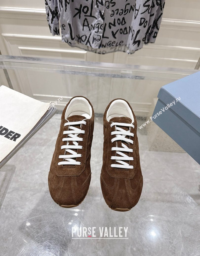 Prada Suede Sneakers Brown 2025 1E152O (MD-251027112)
