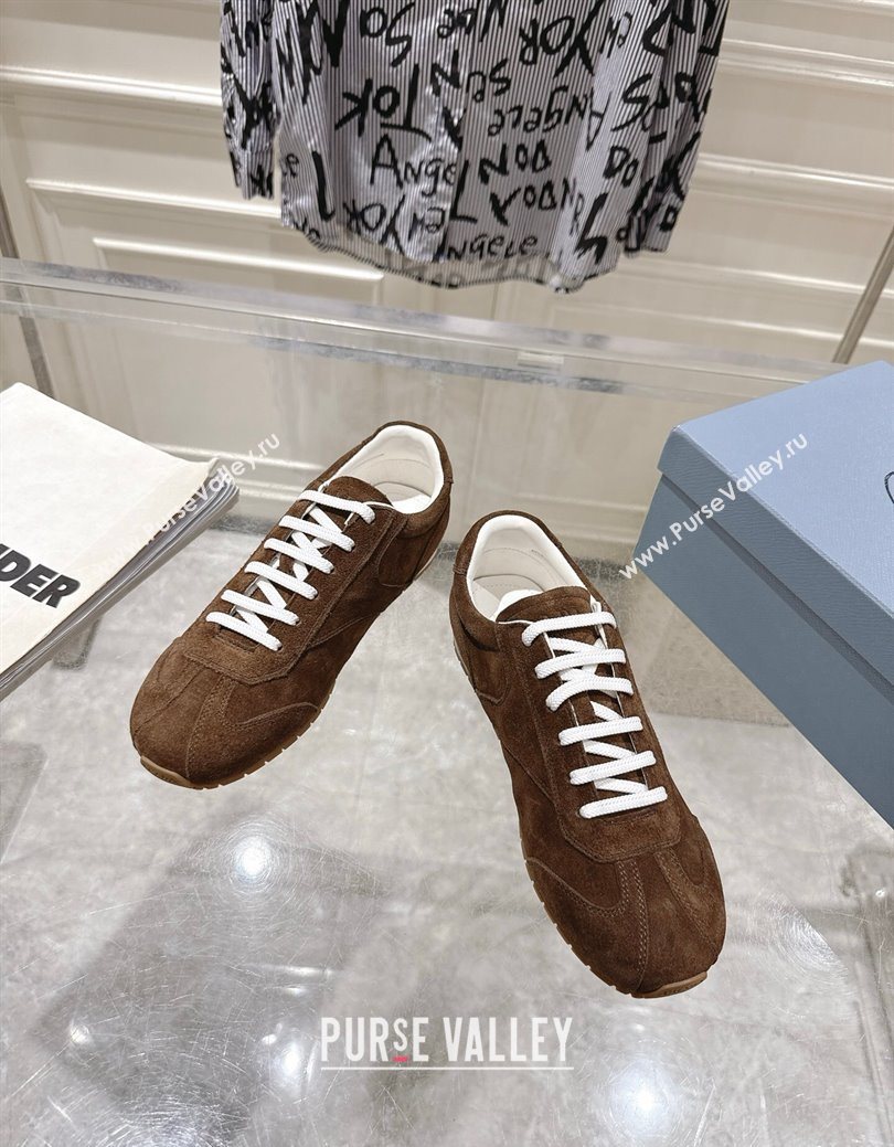 Prada Suede Sneakers Brown 2025 1E152O (MD-251027112)