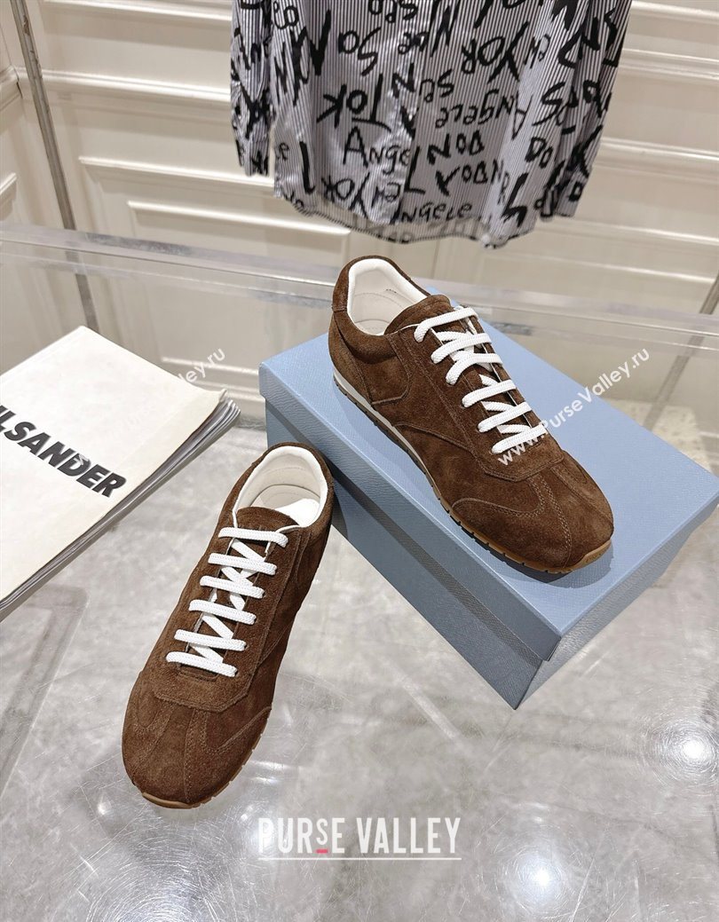Prada Suede Sneakers Brown 2025 1E152O (MD-251027112)