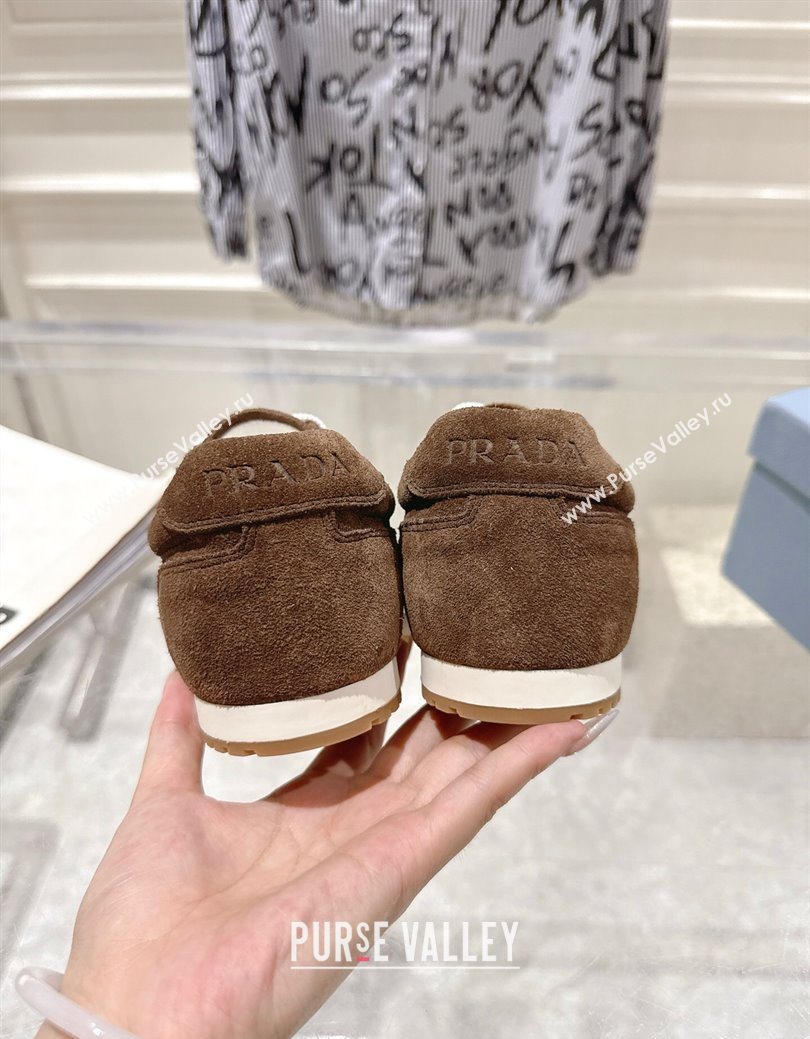 Prada Suede Sneakers Brown 2025 1E152O (MD-251027112)