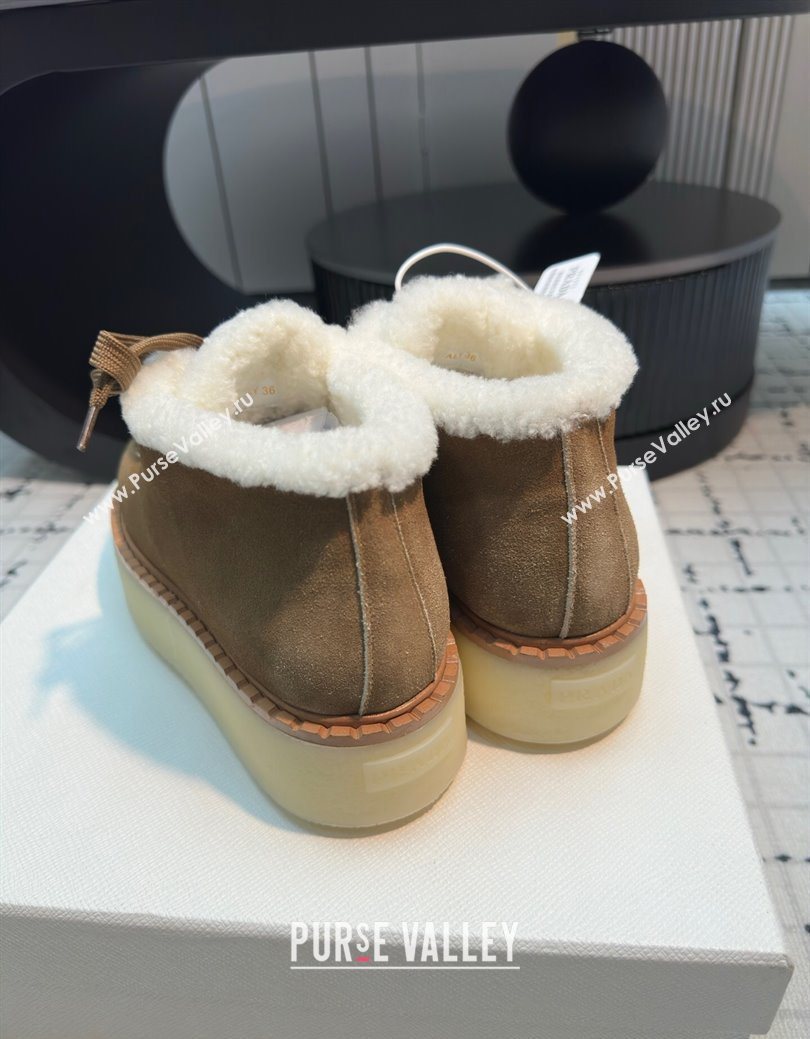 Prada Suede and Wool Platform Chukka Ankle Boots 5cm Brown2 2025 1T716N (MD-251027089)