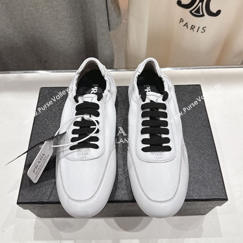 Prada Collapse Nappa Leather Sneakers White 2025 1E989N (MD-251027106)