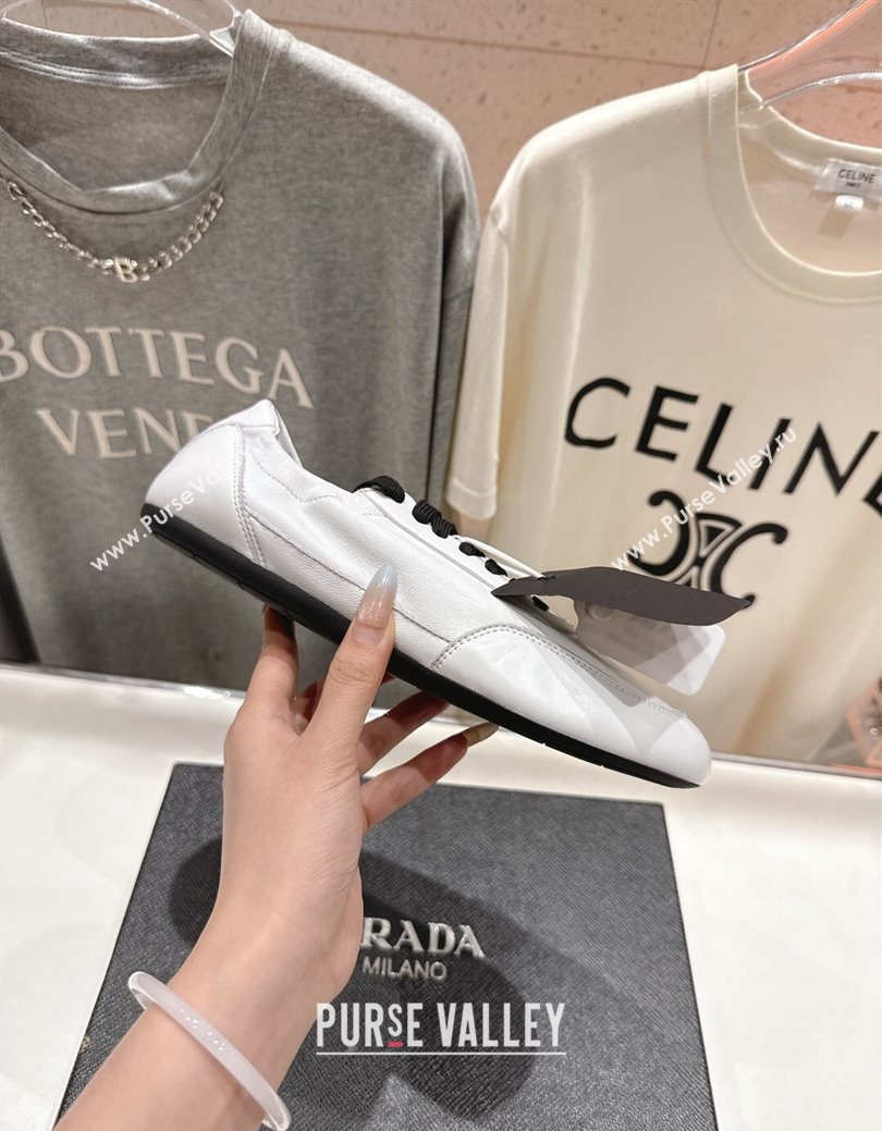 Prada Collapse Nappa Leather Sneakers White 2025 1E989N (MD-251027106)