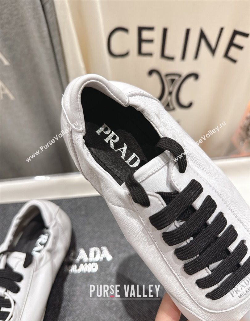Prada Collapse Nappa Leather Sneakers White 2025 1E989N (MD-251027106)