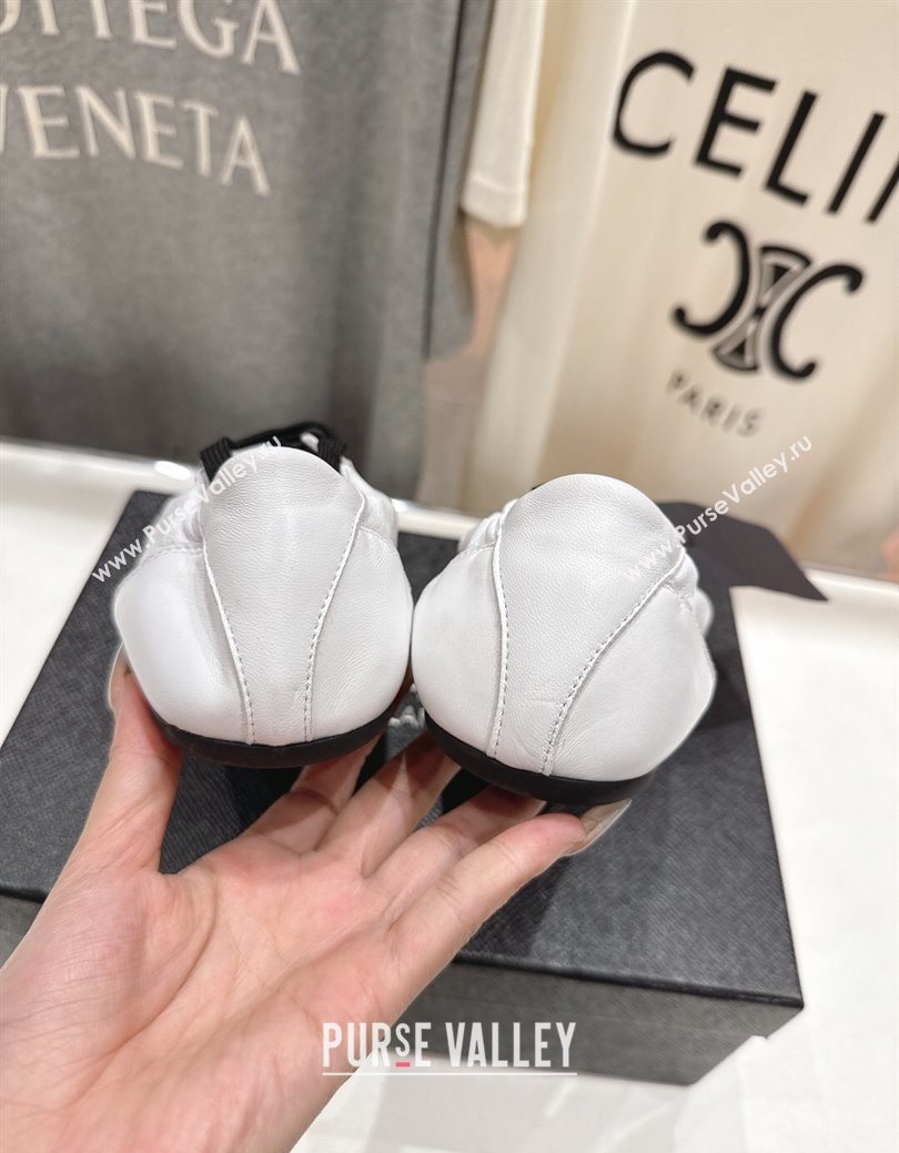 Prada Collapse Nappa Leather Sneakers White 2025 1E989N (MD-251027106)