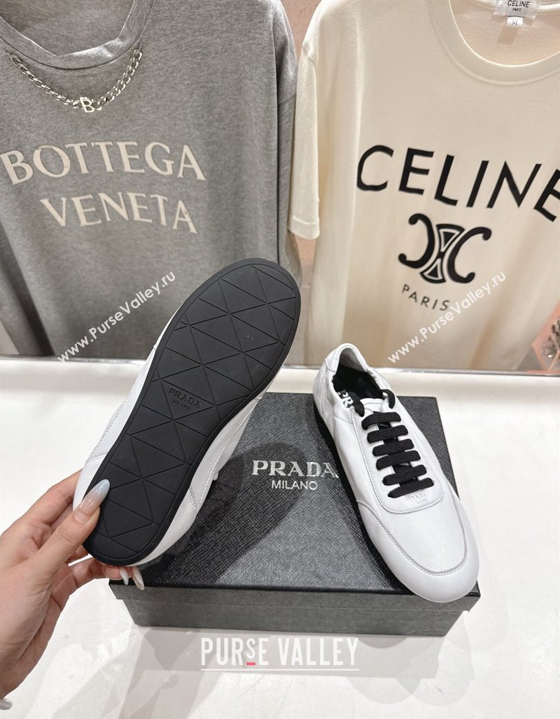 Prada Collapse Nappa Leather Sneakers White 2025 1E989N (MD-251027106)