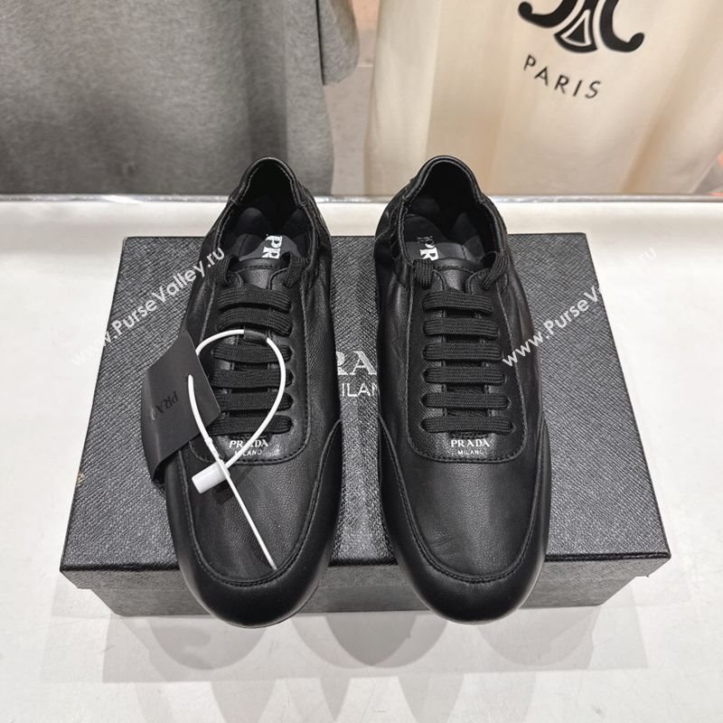 Prada Collapse Nappa Leather Sneakers Black 2025 1E989N (MD-251027107)