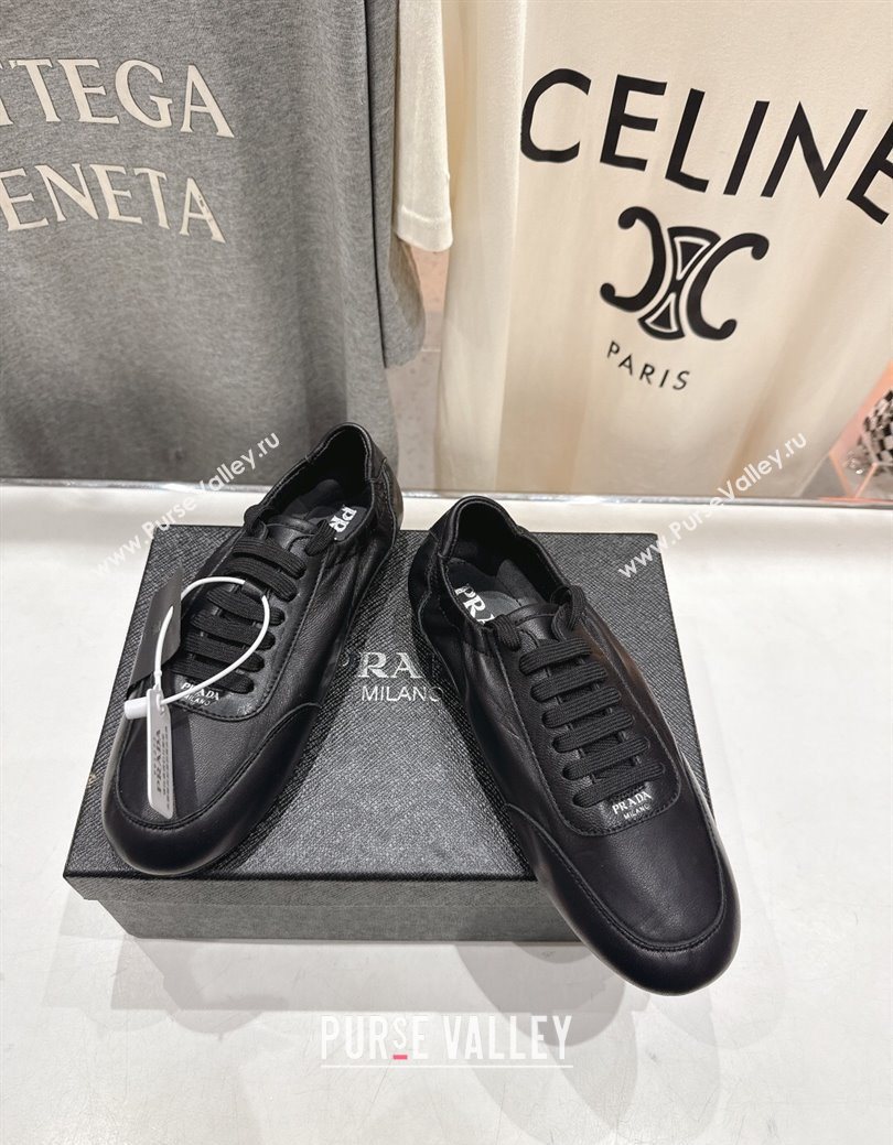 Prada Collapse Nappa Leather Sneakers Black 2025 1E989N (MD-251027107)