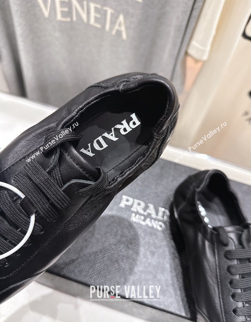 Prada Collapse Nappa Leather Sneakers Black 2025 1E989N (MD-251027107)