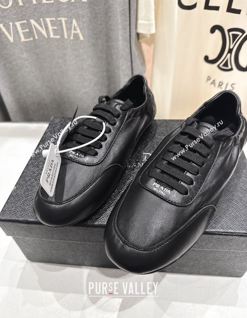 Prada Collapse Nappa Leather Sneakers Black 2025 1E989N (MD-251027107)