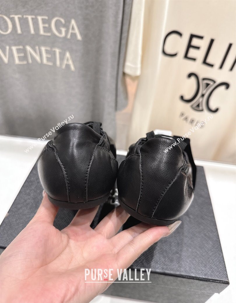 Prada Collapse Nappa Leather Sneakers Black 2025 1E989N (MD-251027107)