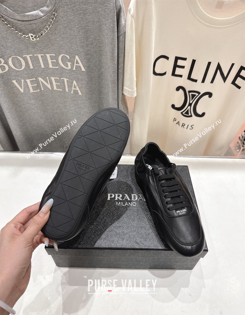 Prada Collapse Nappa Leather Sneakers Black 2025 1E989N (MD-251027107)