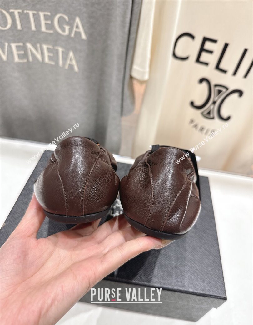 Prada Collapse Nappa Leather Sneakers Brown 2025 1E989N (MD-251027105)