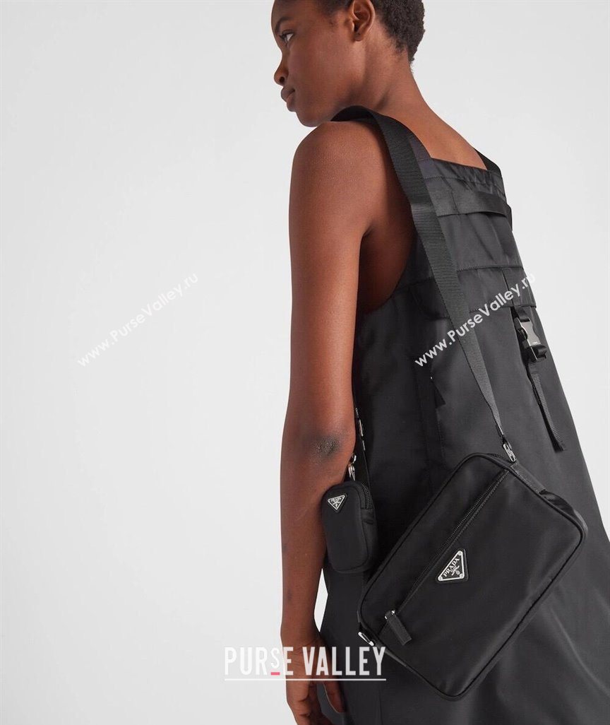 Prada Re-Nylon shoulder bag Black 2025 1BC167 (YZ-251121107)